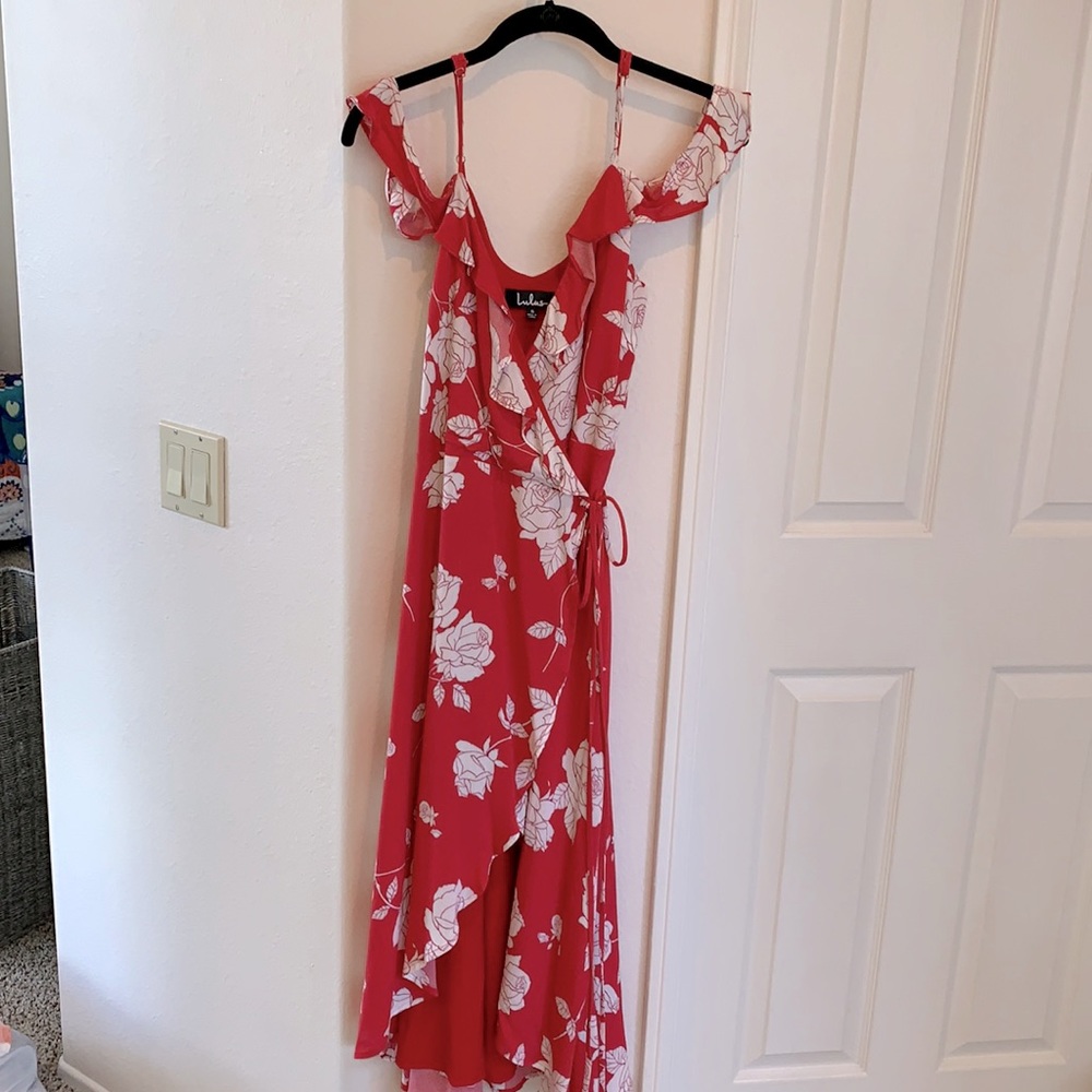 Lulus floral wrap dress